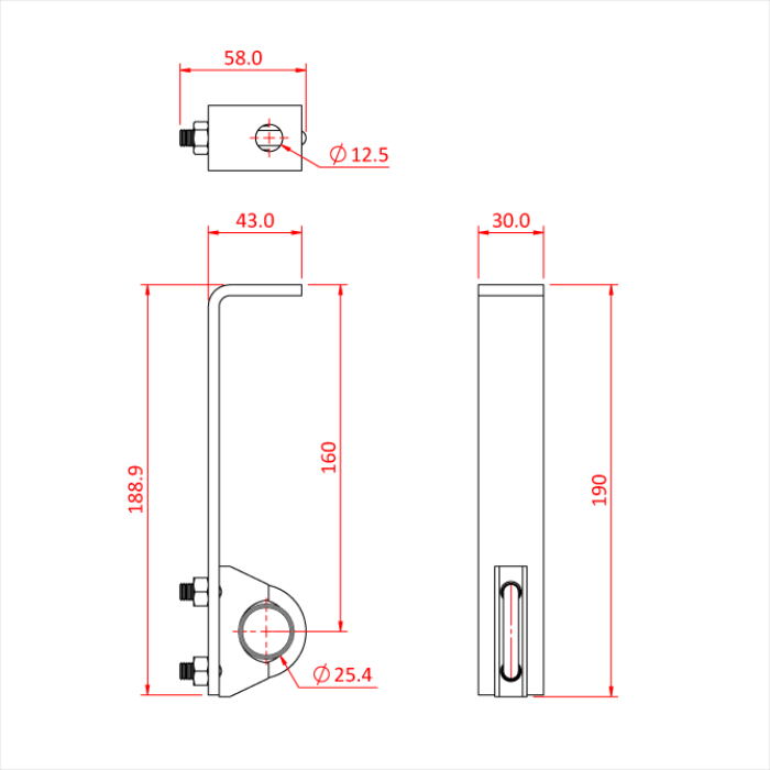 Adjustable Support Bracket Doughty Engineering